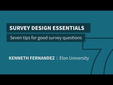 7 tips for good survey questions