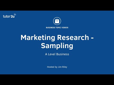 Sampling and Marketing Research