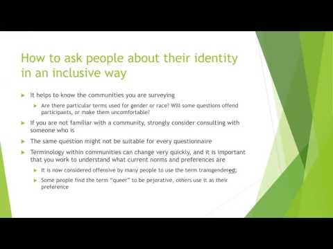 Inclusive Demographic Questions