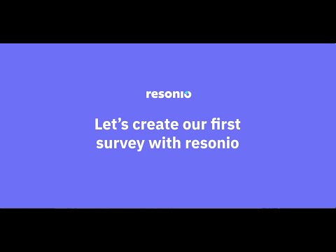 Effortlessly Create Surveys with resonio